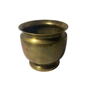 Vintage Brass Jardiniere -- made in India